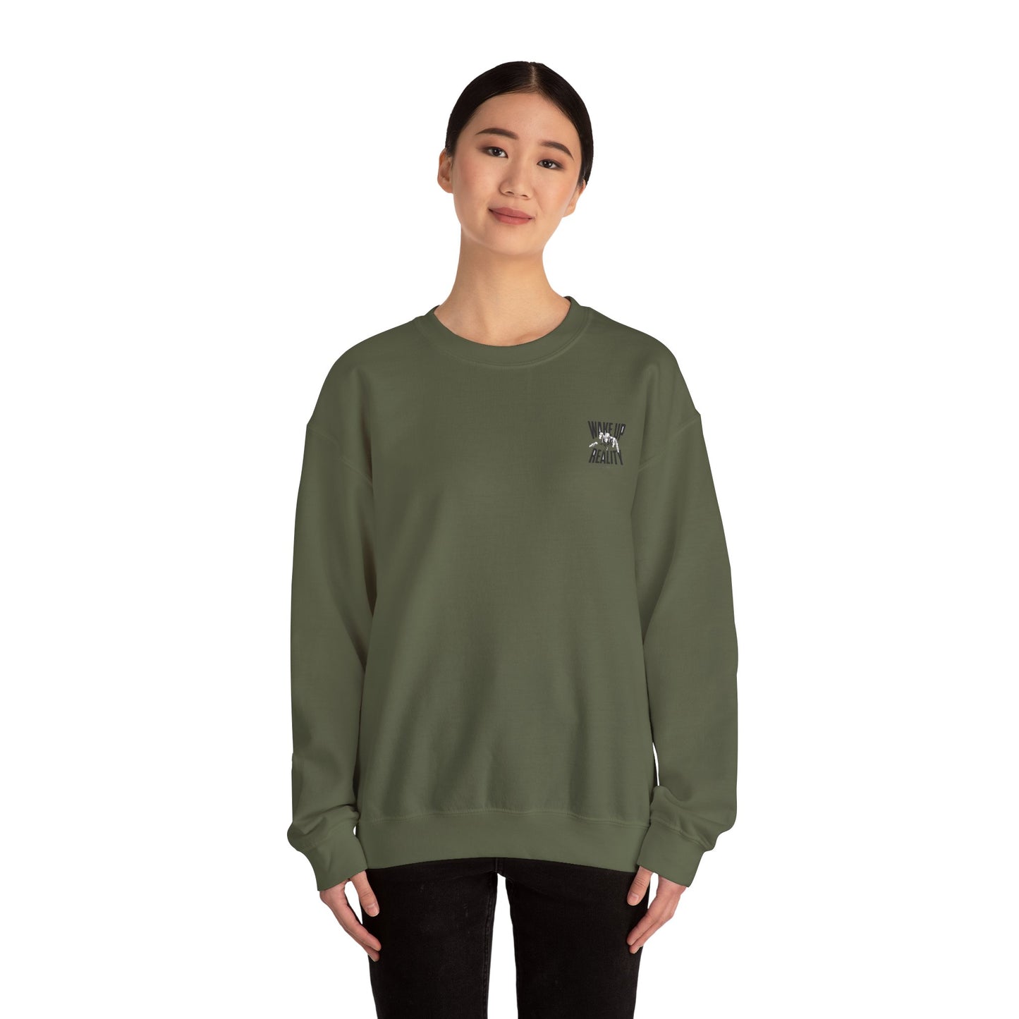 Unisex Heavy Blend™ Crewneck Sweatshirt - "Wake Up Reality" Inspirational Sweatshirt