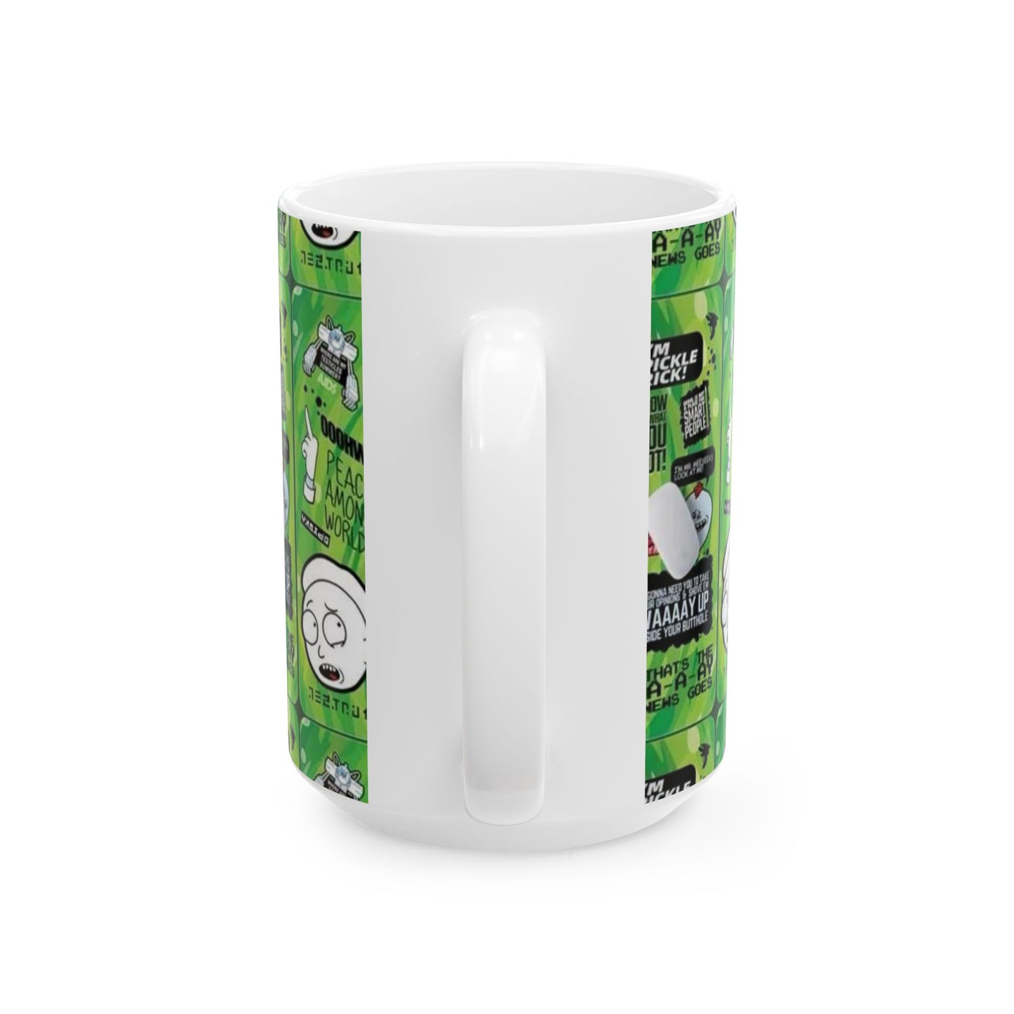 Rick and Morty Ceramic Mug – Get Schwifty Design, 11oz & 15oz Options