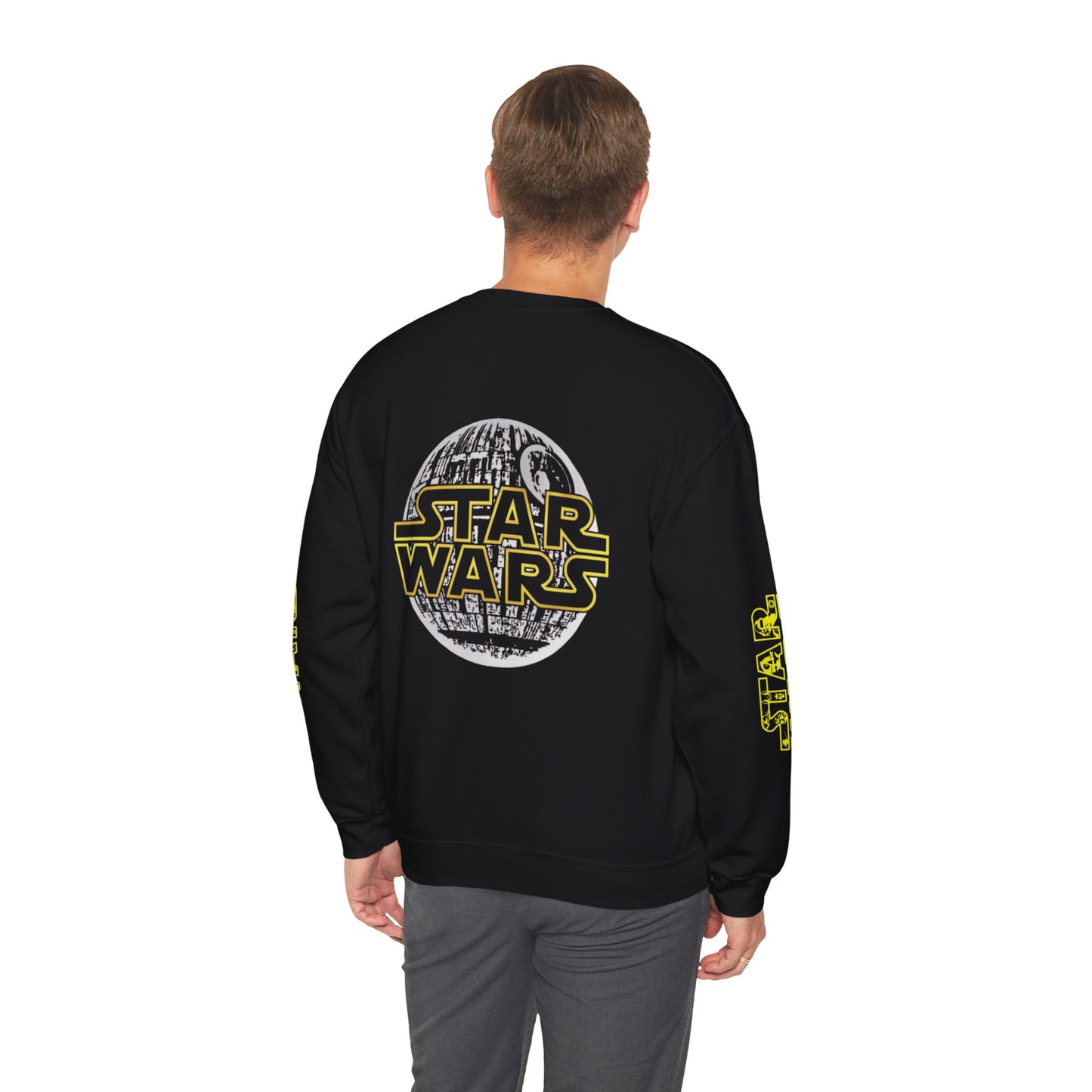 Star Wars Unisex Crewneck Sweatshirt - Retro Graphic, Ideal for Fans