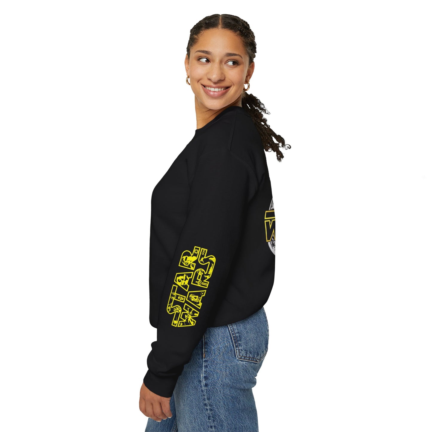 Star Wars Unisex Crewneck Sweatshirt - Retro Graphic, Ideal for Fans