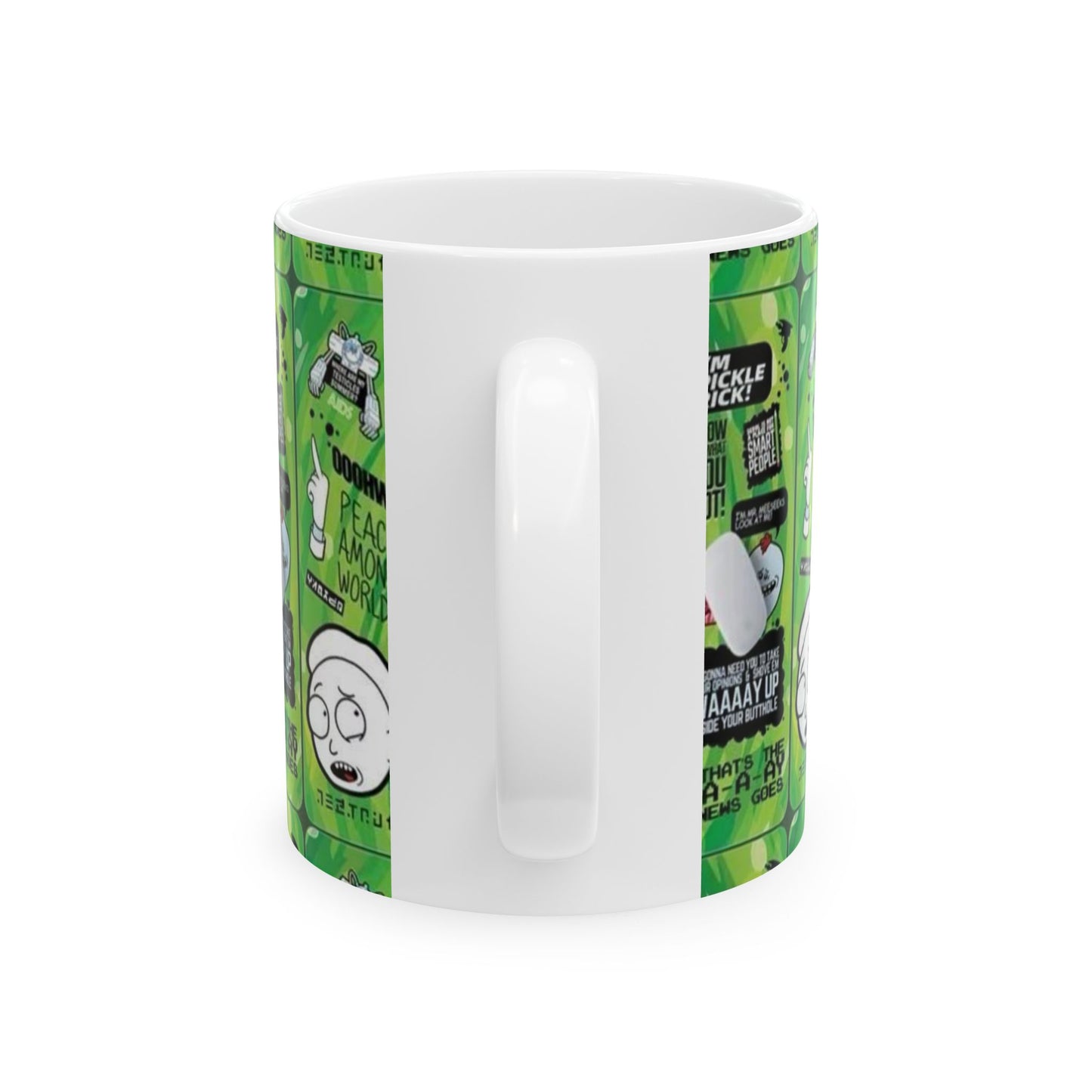 Rick and Morty Ceramic Mug – Get Schwifty Design, 11oz & 15oz Options