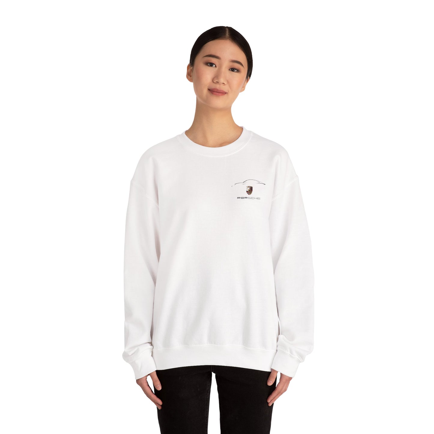 Porsche Logo Unisex Crewneck Sweatshirt - Heavy Blend Vintage Style