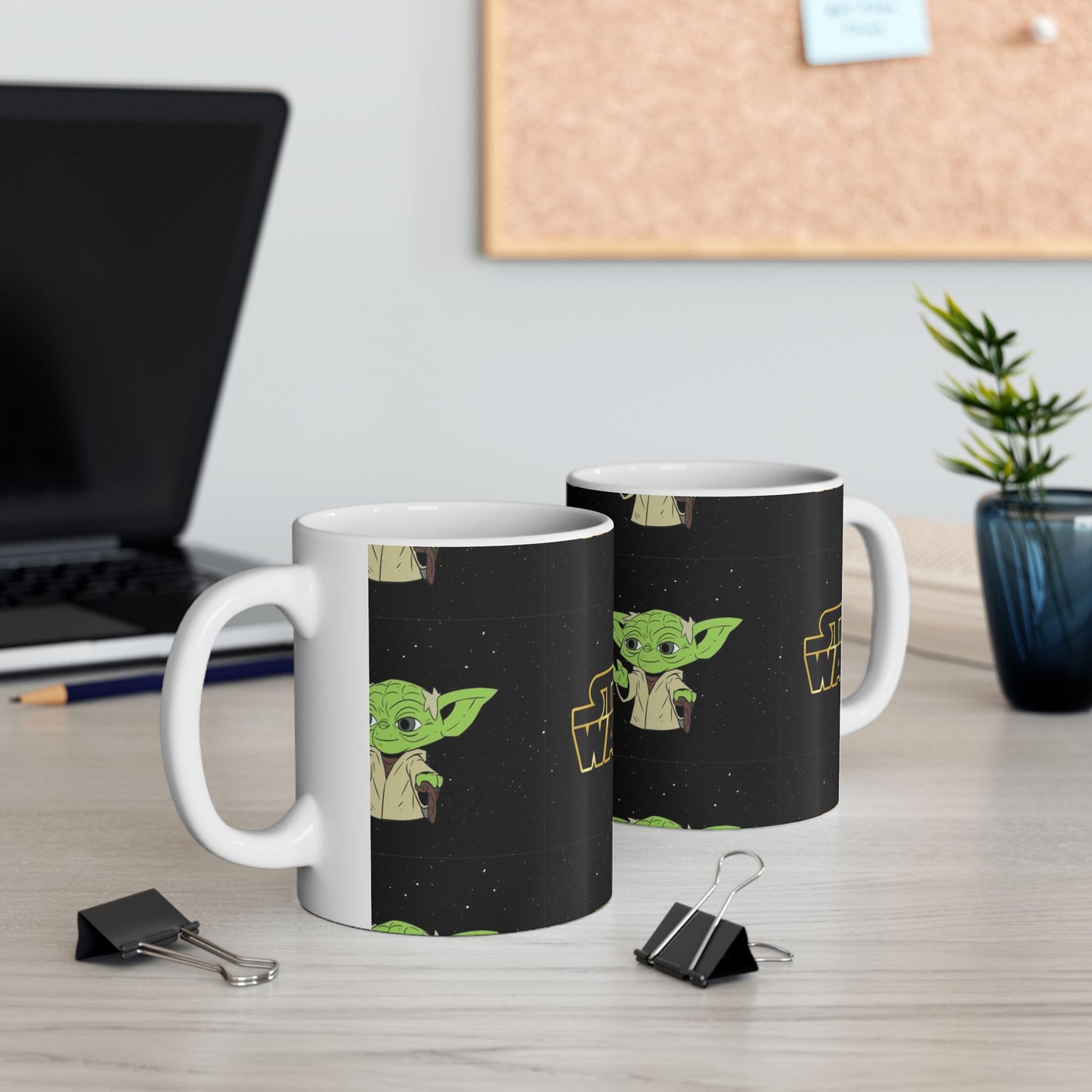 Star Wars Yoda Ceramic Mug - 11oz & 15oz Coffee Cup for Fans