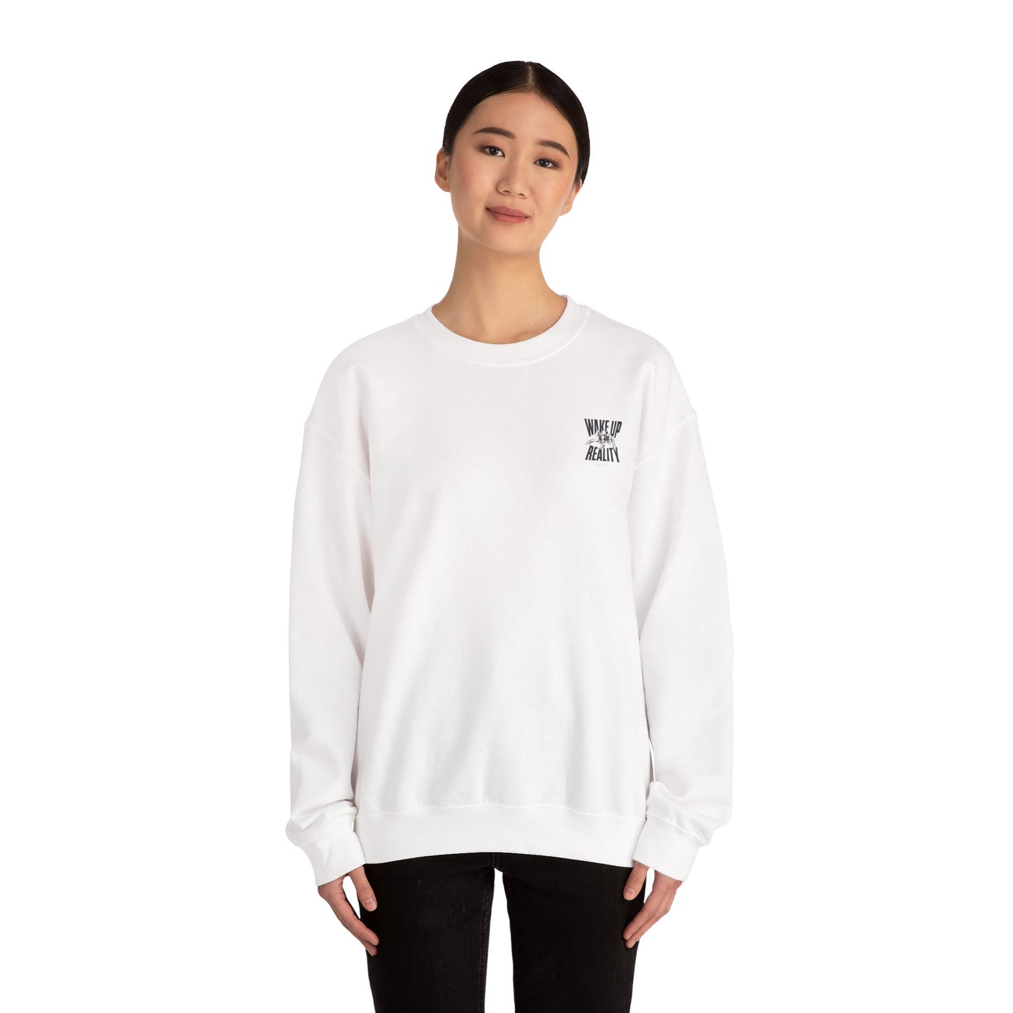Unisex Heavy Blend™ Crewneck Sweatshirt - "Wake Up Reality" Inspirational Sweatshirt
