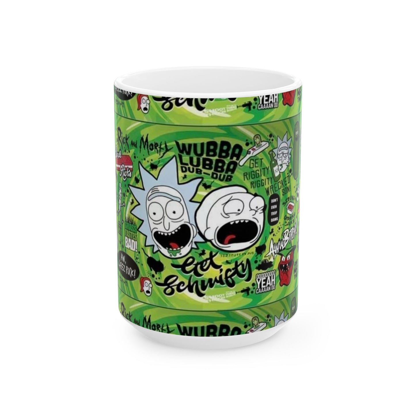 Rick and Morty Ceramic Mug – Get Schwifty Design, 11oz & 15oz Options