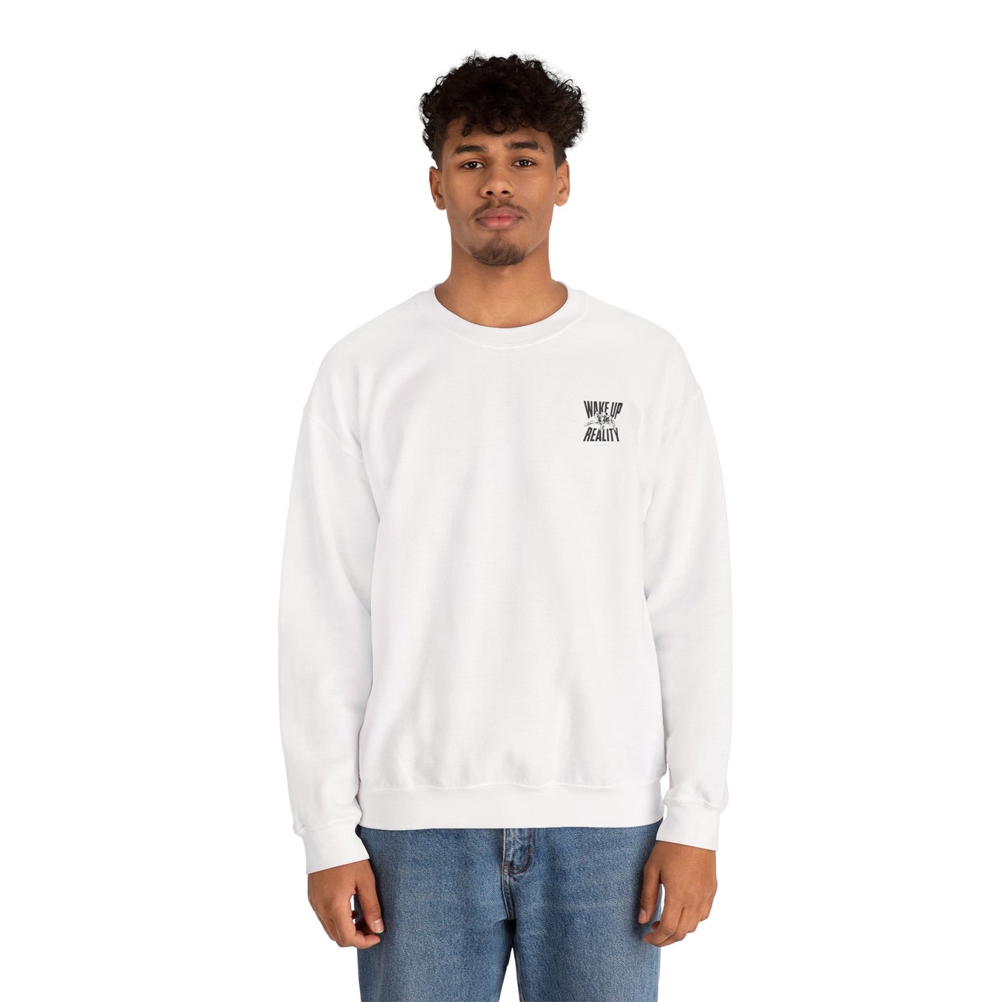 Unisex Heavy Blend™ Crewneck Sweatshirt - "Wake Up Reality" Inspirational Sweatshirt