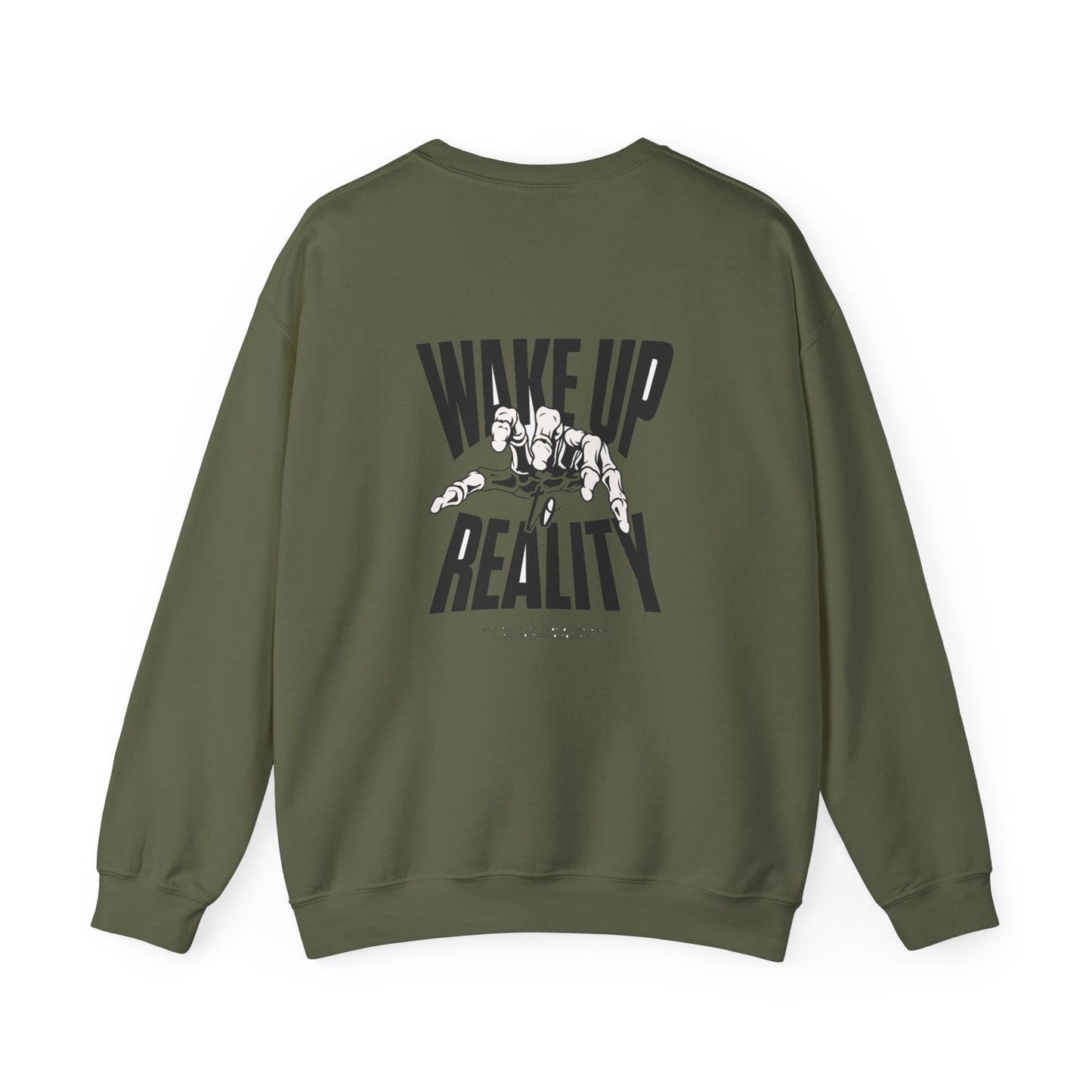 Unisex Heavy Blend™ Crewneck Sweatshirt - "Wake Up Reality" Inspirational Sweatshirt