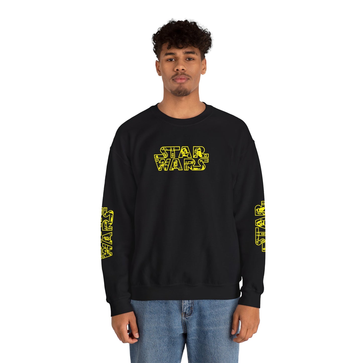 Star Wars Unisex Crewneck Sweatshirt - Retro Graphic, Ideal for Fans
