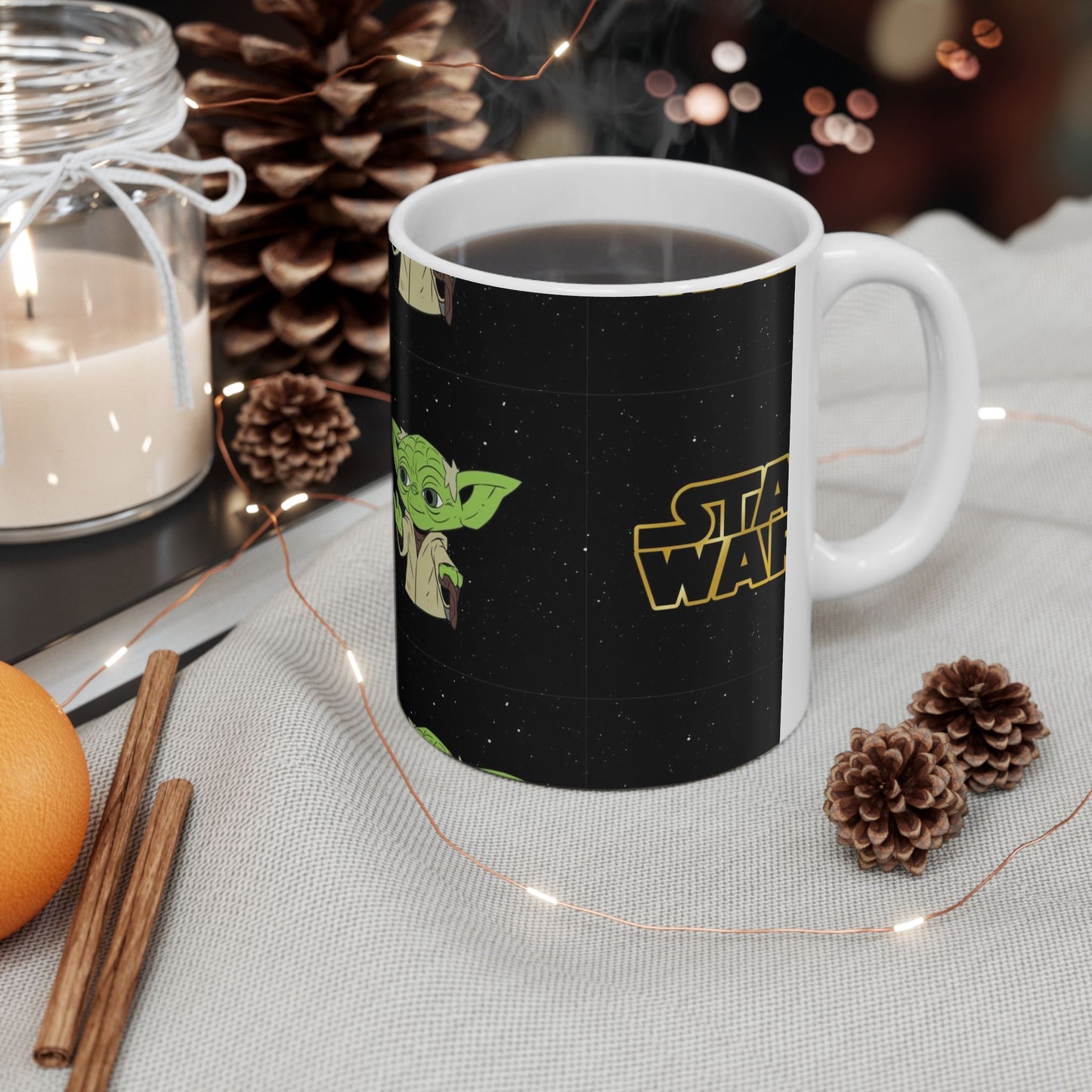 Star Wars Yoda Ceramic Mug - 11oz & 15oz Coffee Cup for Fans