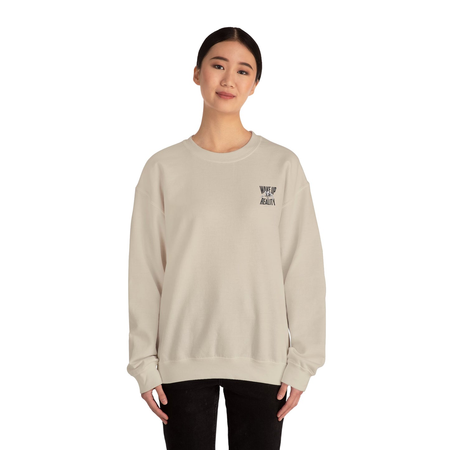 Unisex Heavy Blend™ Crewneck Sweatshirt - "Wake Up Reality" Inspirational Sweatshirt