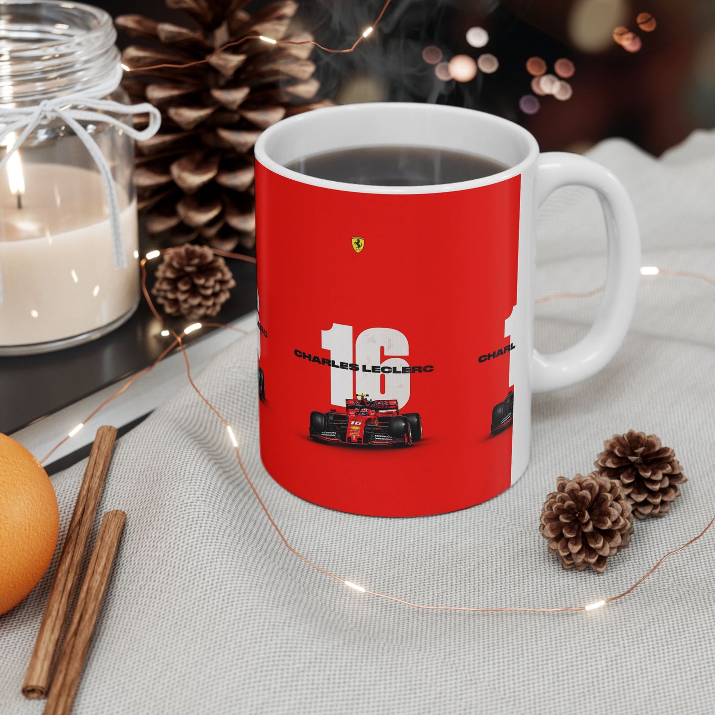 Charles Leclerc Racing Ceramic Mug - 11oz & 15oz