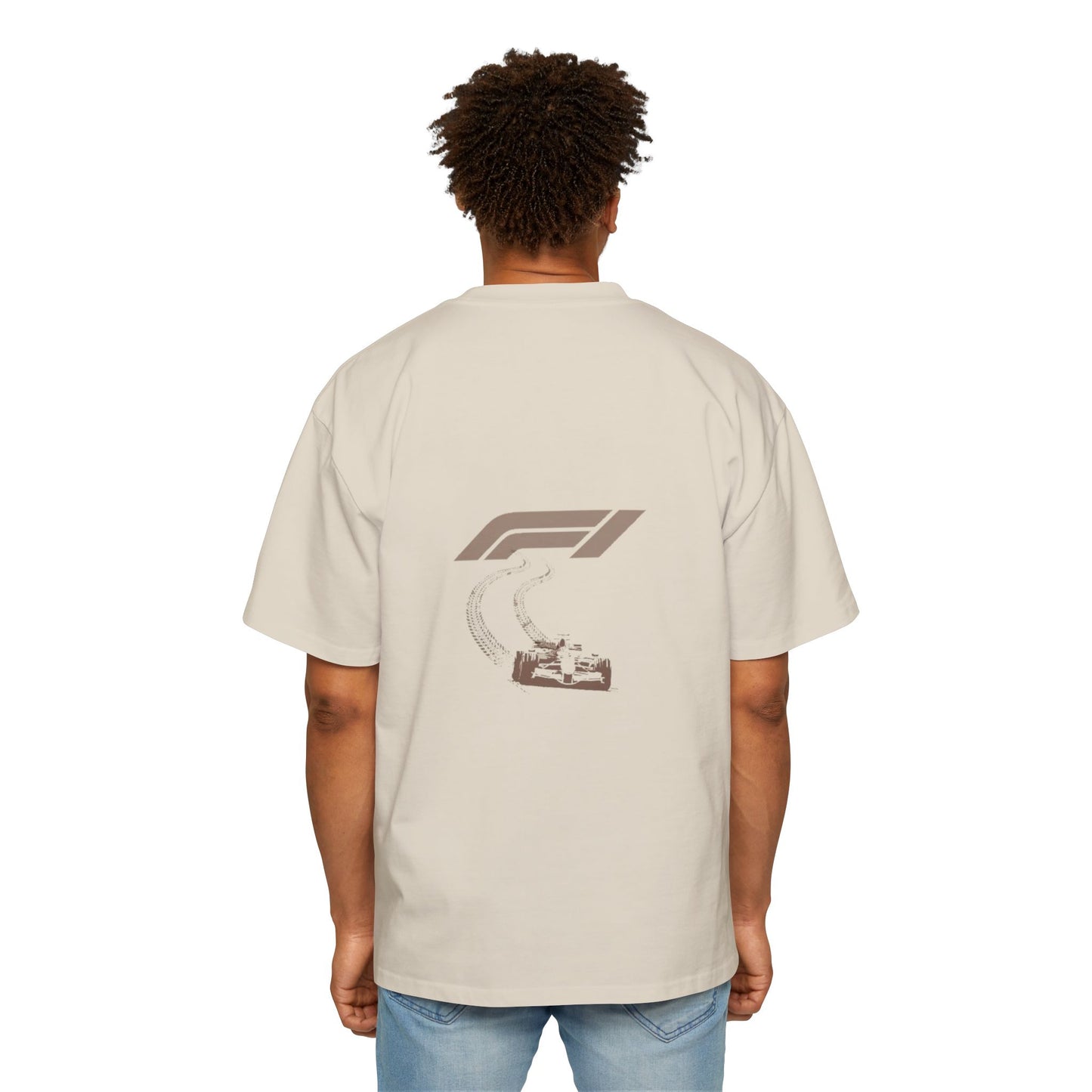 Men's Heavy Oversized Tee - Stylish Racing Graphic Tee for Motorsports Enthusiasts