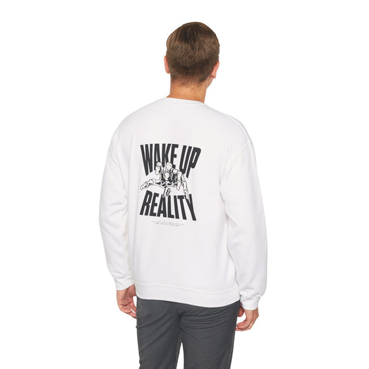 Unisex Heavy Blend™ Crewneck Sweatshirt - "Wake Up Reality" Inspirational Sweatshirt
