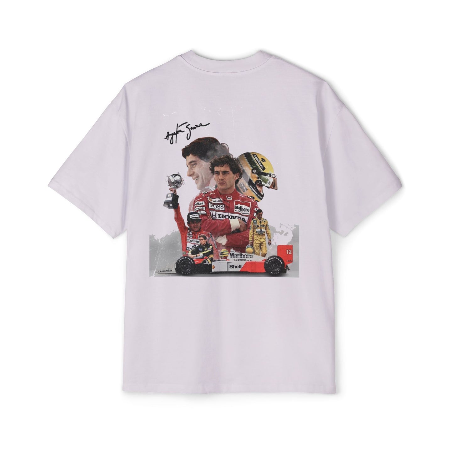 Men's Oversized Racing Tee - Ayrton Senna Tribute