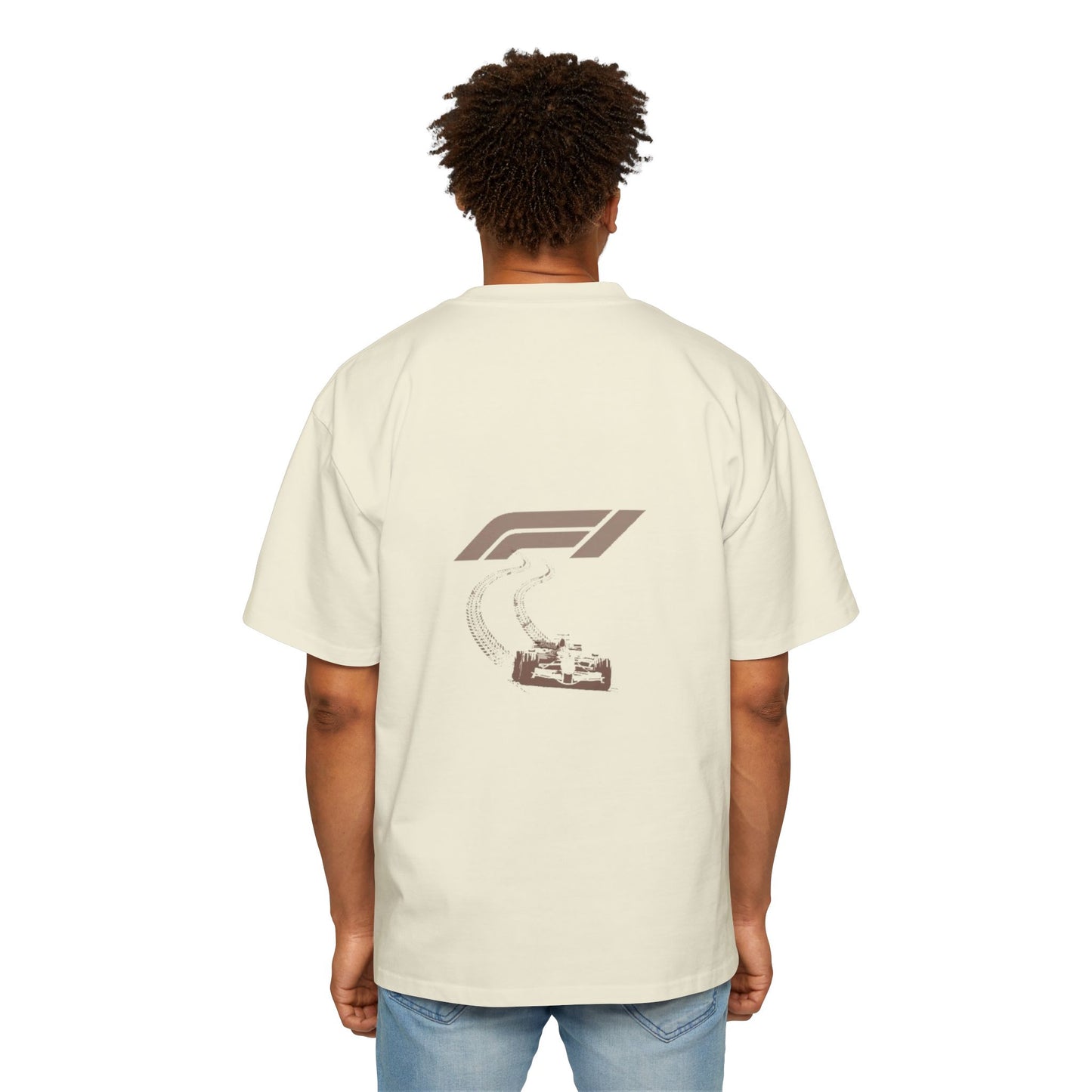 Men's Heavy Oversized Tee - Stylish Racing Graphic Tee for Motorsports Enthusiasts
