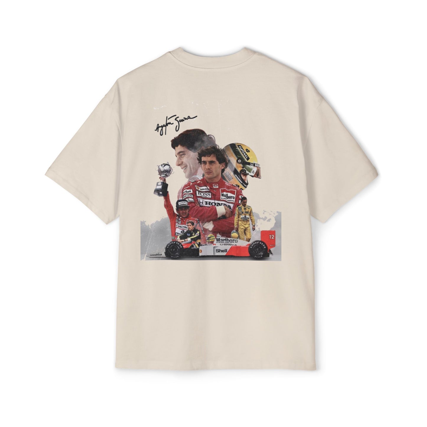 Men's Oversized Racing Tee - Ayrton Senna Tribute