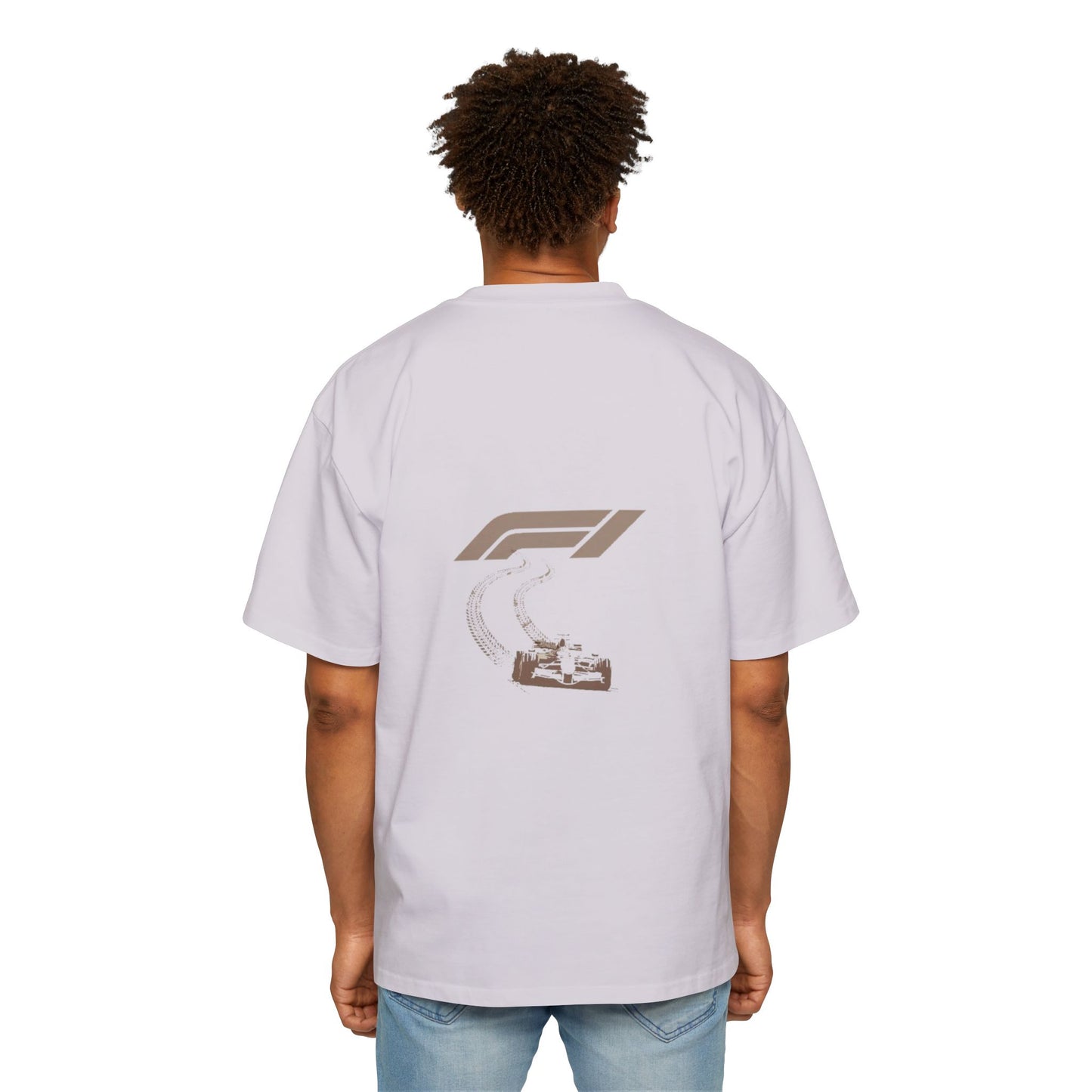 Men's Heavy Oversized Tee - Stylish Racing Graphic Tee for Motorsports Enthusiasts