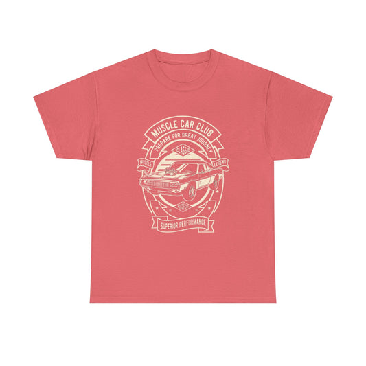 Muscle Car Club Unisex Heavy Cotton Tee - Perfect Gift for Car Enthusiasts
