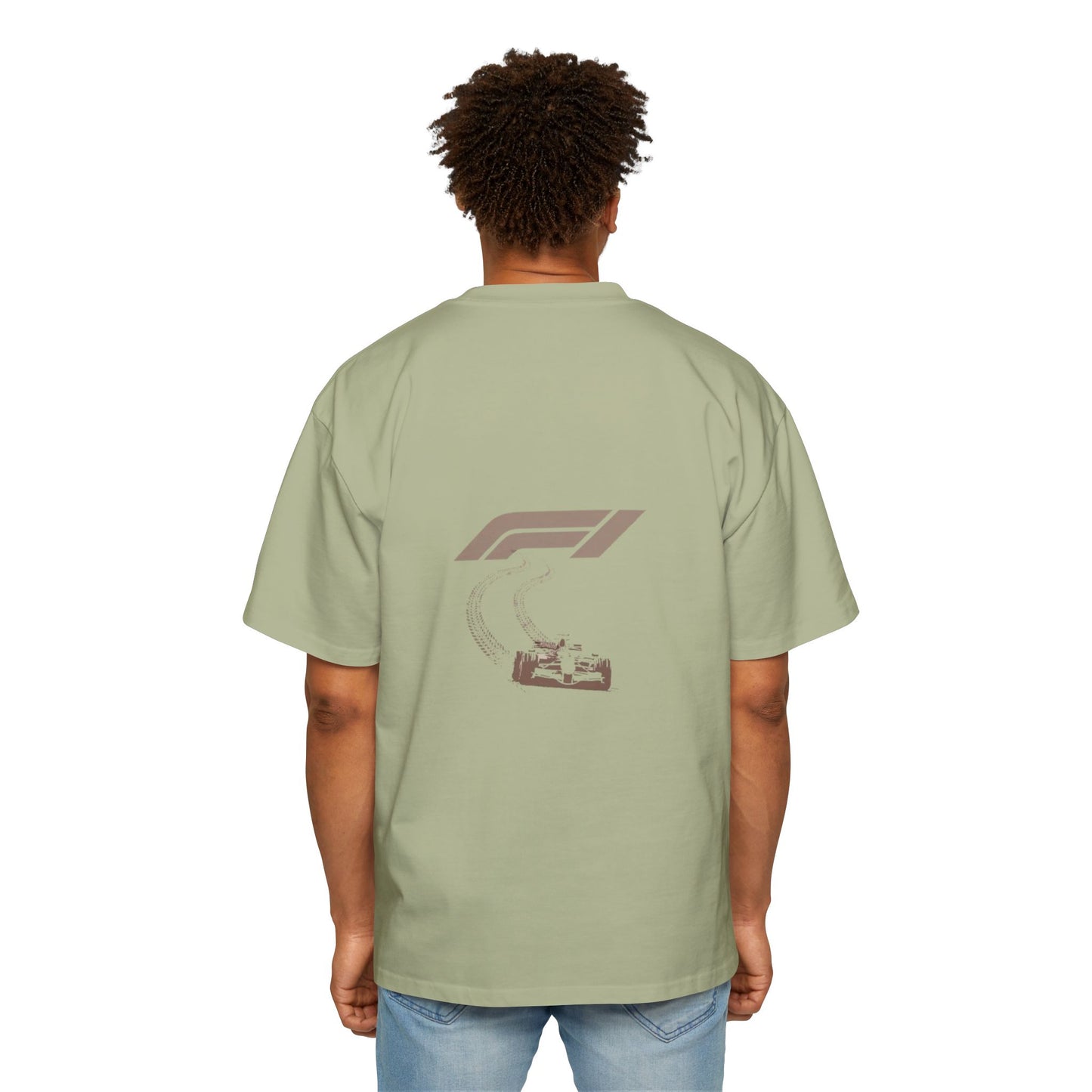Men's Heavy Oversized Tee - Stylish Racing Graphic Tee for Motorsports Enthusiasts