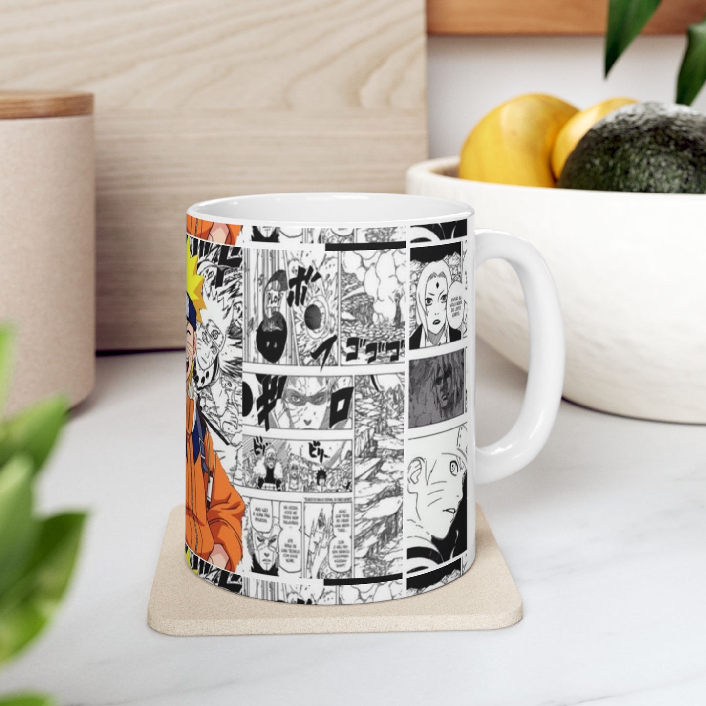 Naruto Manga Comic Ceramic Mug - 11oz & 15oz - Perfect Gift for Anime Lovers