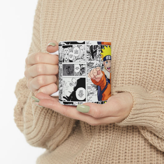 Naruto Manga Comic Ceramic Mug - 11oz & 15oz - Perfect Gift for Anime Lovers