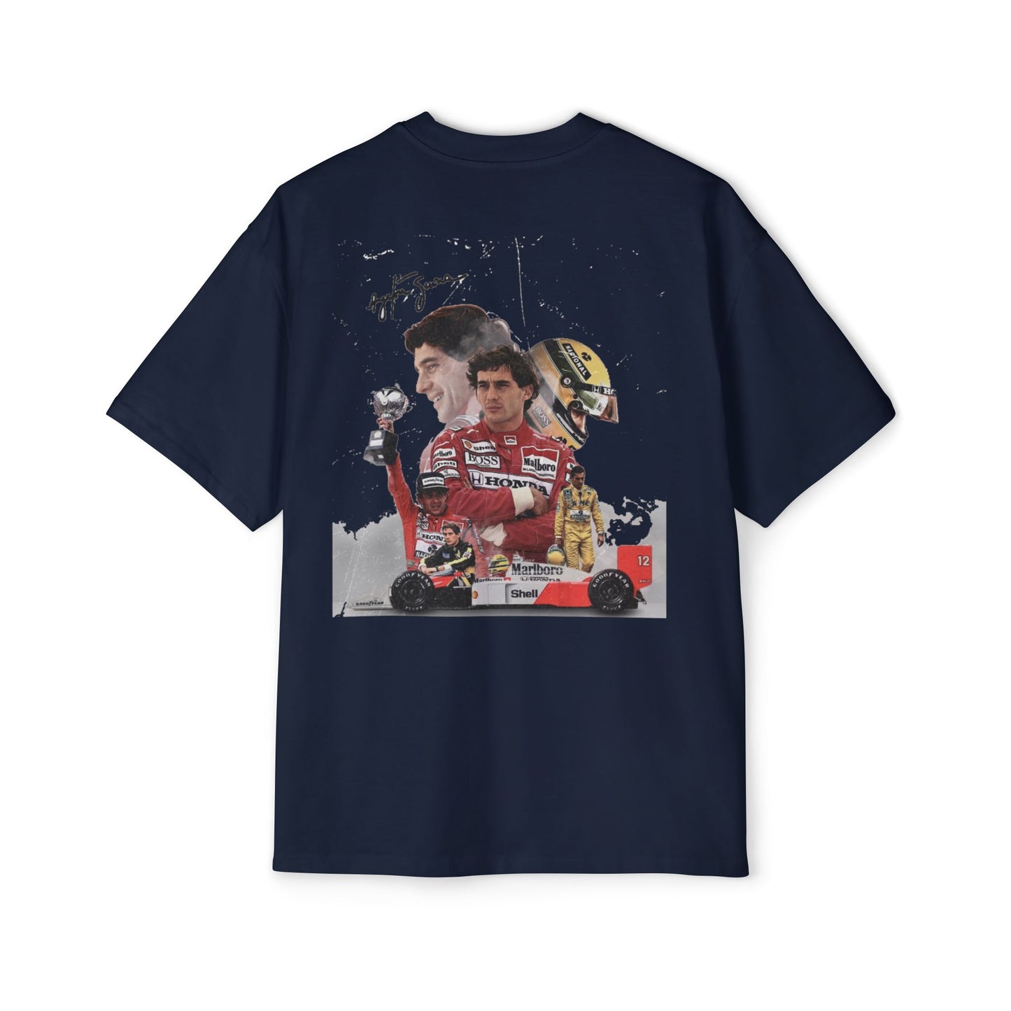 Men's Oversized Racing Tee - Ayrton Senna Tribute