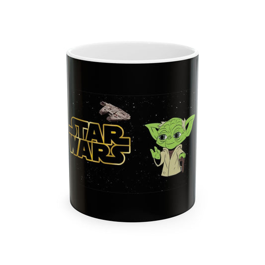 Star Wars Yoda Ceramic Mug - Perfect Gift for Geeks & Fans (11oz, 15oz)