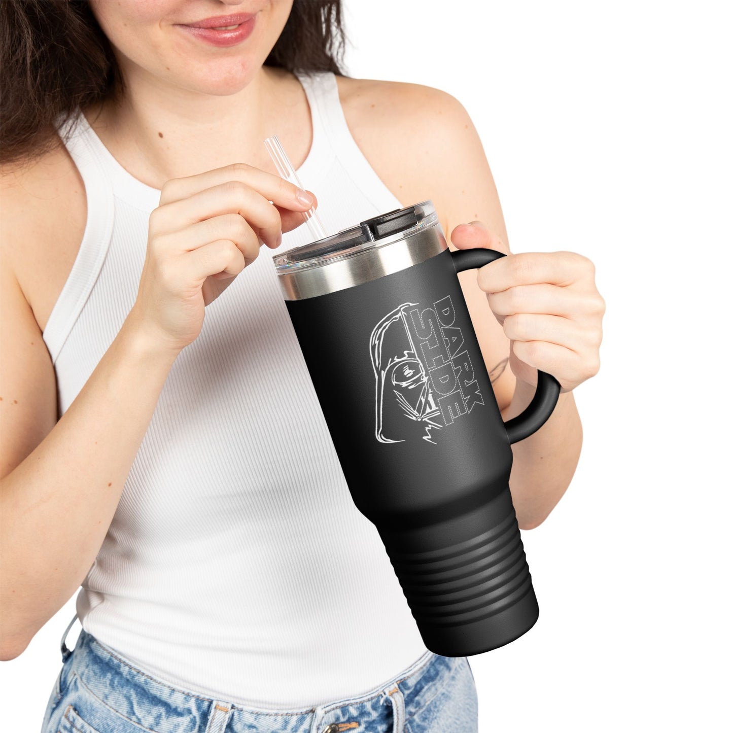 Dark Side Insulated Travel Mug | 40oz Star Wars Inspired Coffee Tumbler