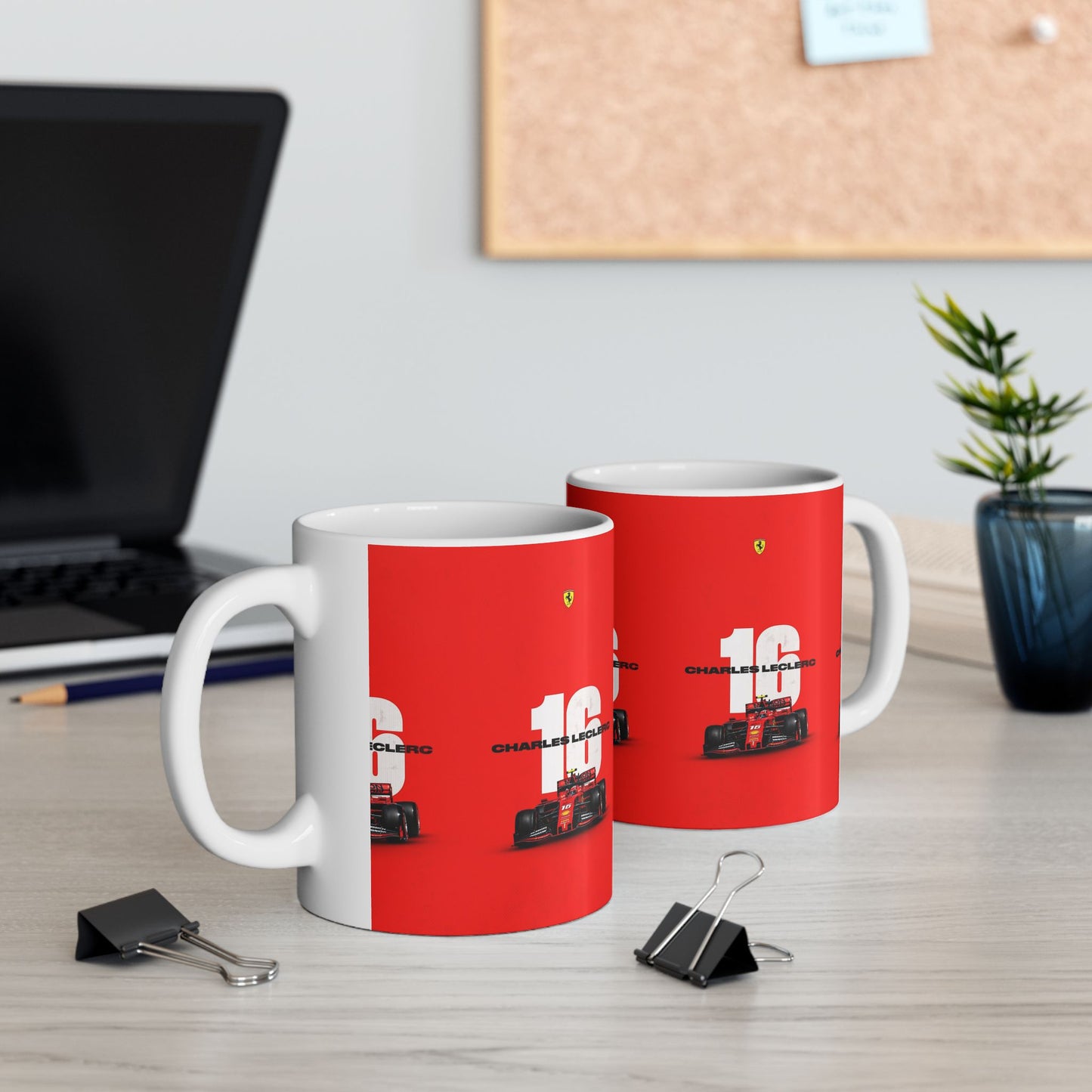 Charles Leclerc Racing Ceramic Mug - 11oz & 15oz
