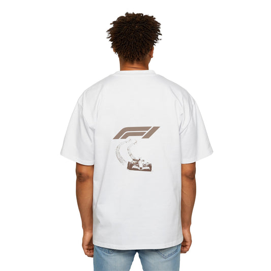 Men's Heavy Oversized Tee - Stylish Racing Graphic Tee for Motorsports Enthusiasts