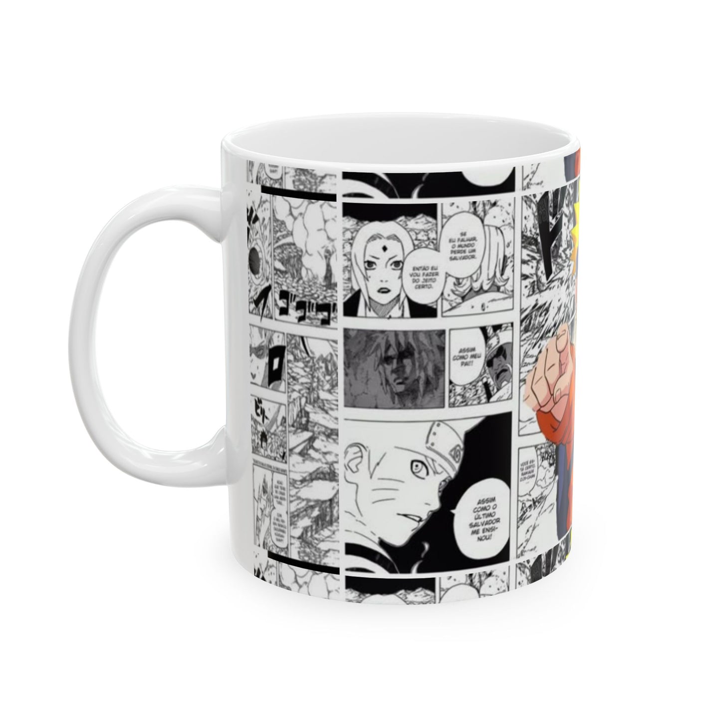 Naruto Manga Comic Ceramic Mug - 11oz & 15oz - Perfect Gift for Anime Lovers