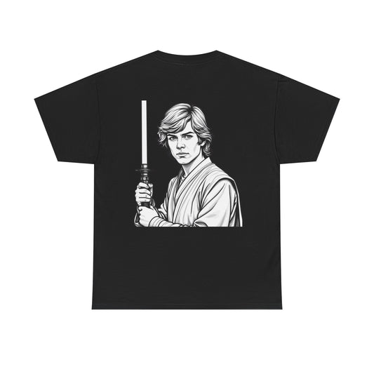 Star Wars Unisex Heavy Cotton Tee with Luke Skywalker Design