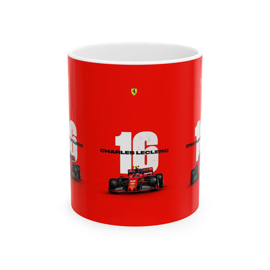 Charles Leclerc Racing Ceramic Mug - 11oz & 15oz