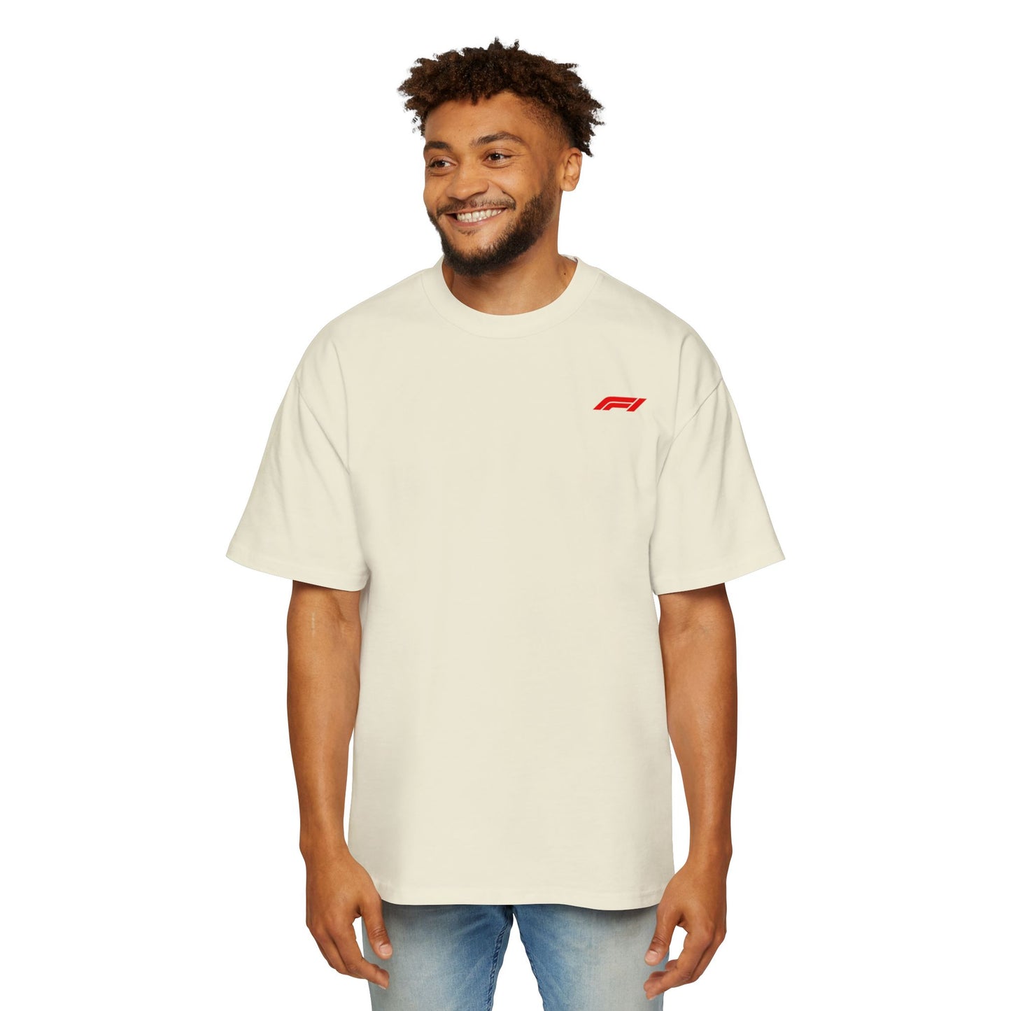 Men's Heavy Oversized Tee - Stylish Racing Graphic Tee for Motorsports Enthusiasts