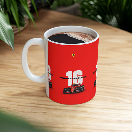 Charles Leclerc Racing Ceramic Mug - 11oz & 15oz