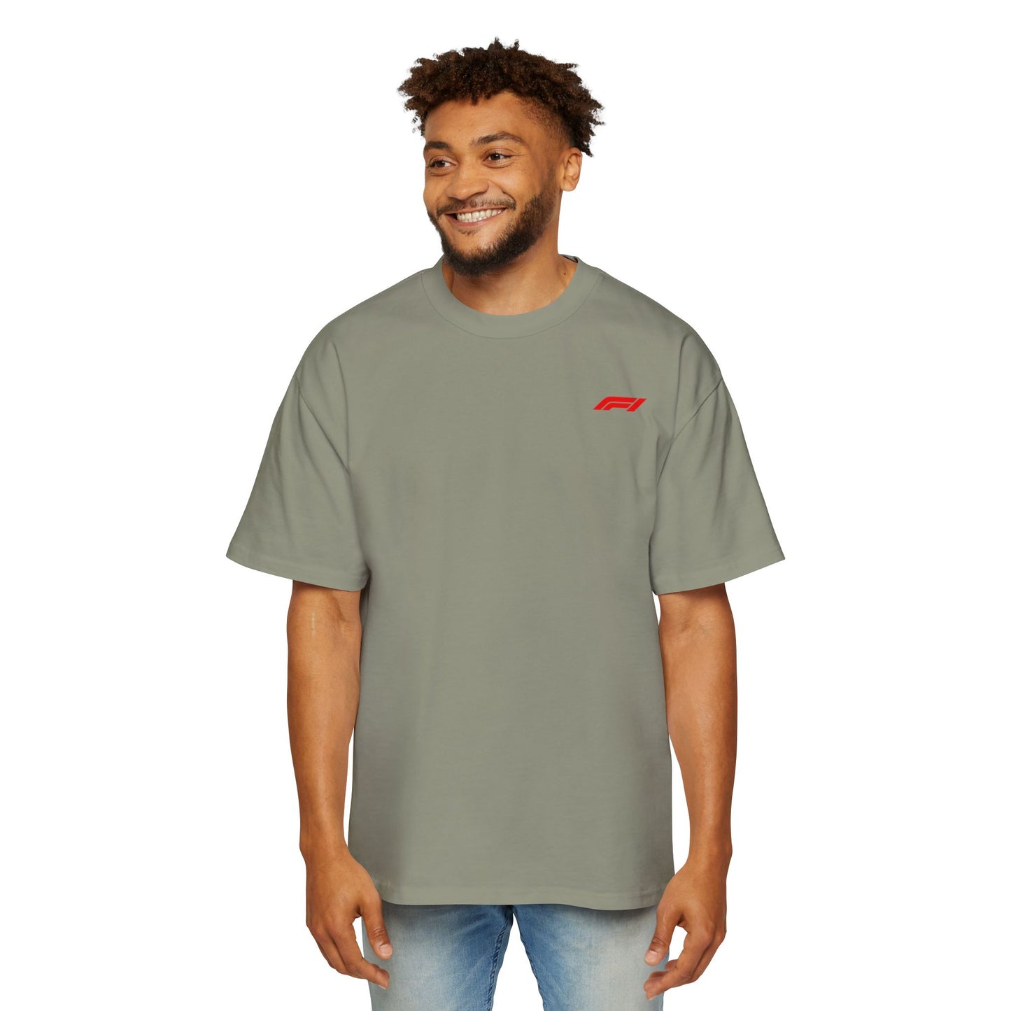 Men's Heavy Oversized Tee - Stylish Racing Graphic Tee for Motorsports Enthusiasts