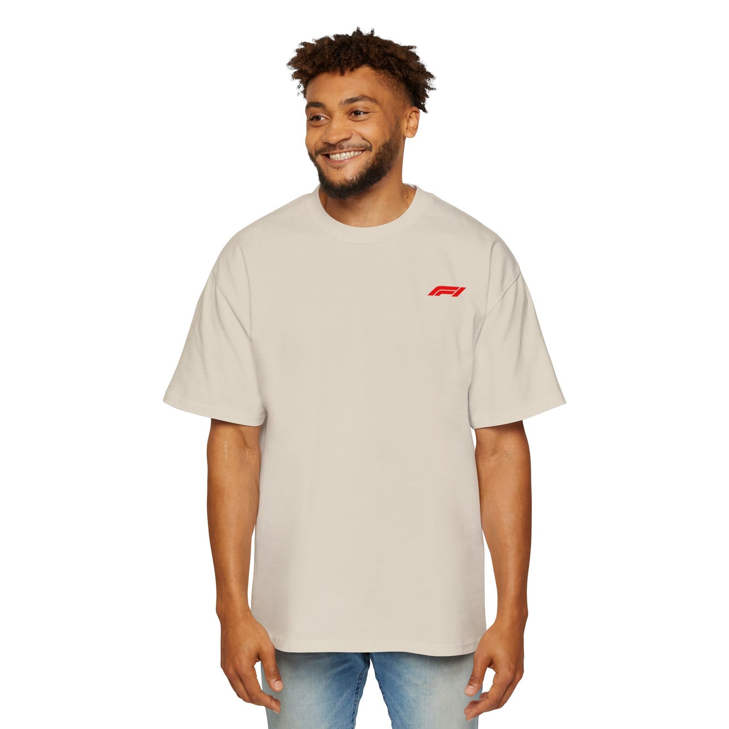 Men's Heavy Oversized Tee - Stylish Racing Graphic Tee for Motorsports Enthusiasts