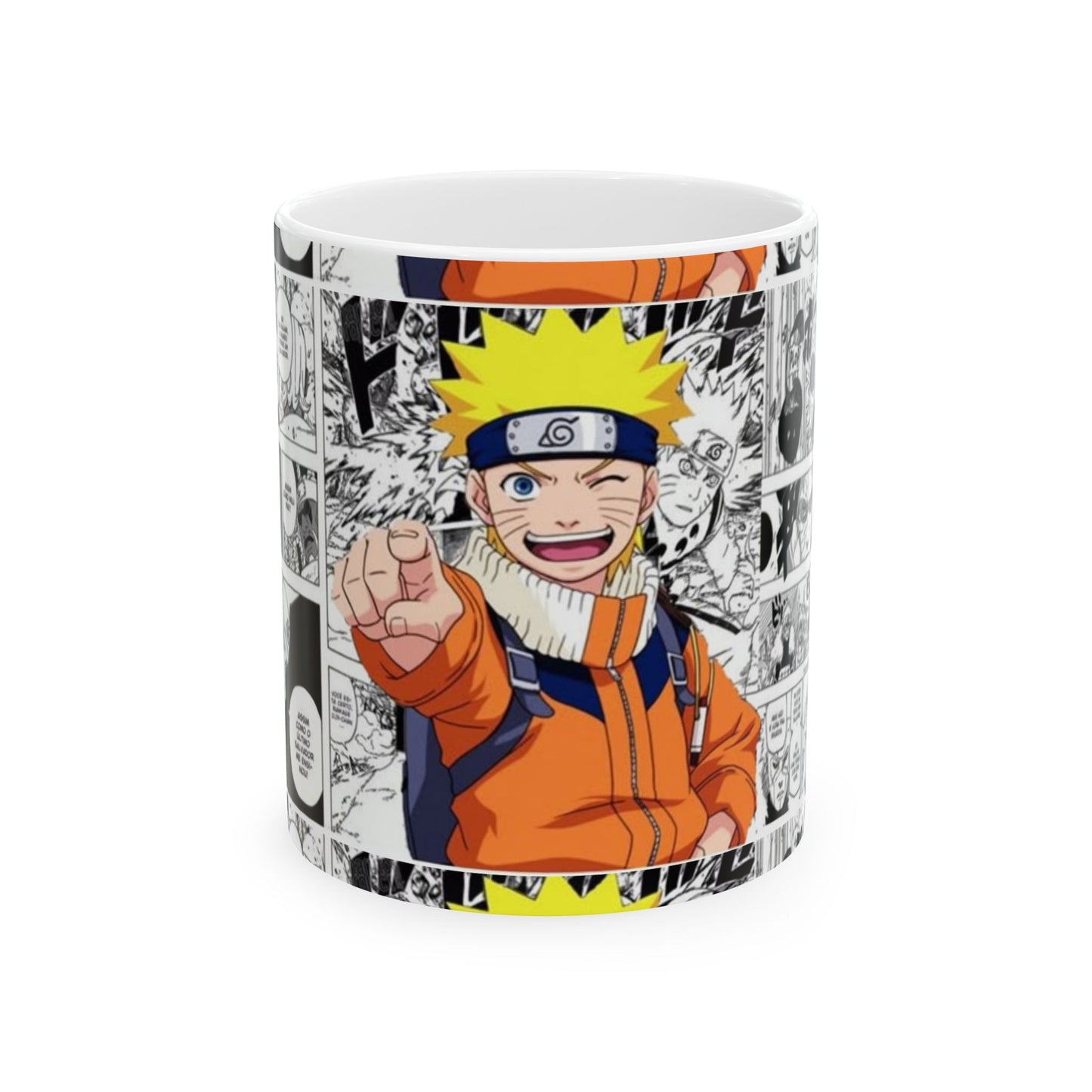 Naruto Manga Comic Ceramic Mug - 11oz & 15oz - Perfect Gift for Anime Lovers