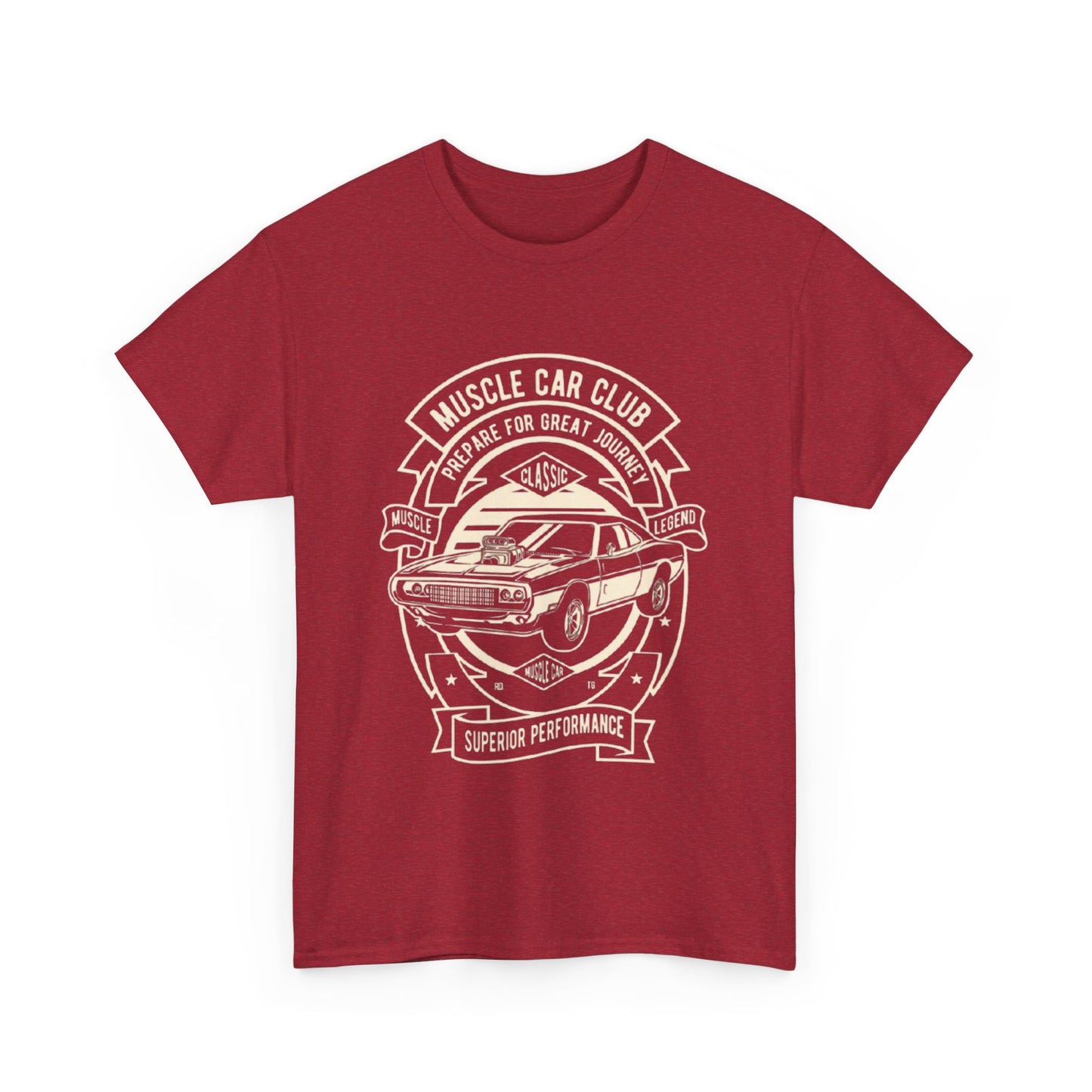 Muscle Car Club Unisex Heavy Cotton Tee - Perfect Gift for Car Enthusiasts