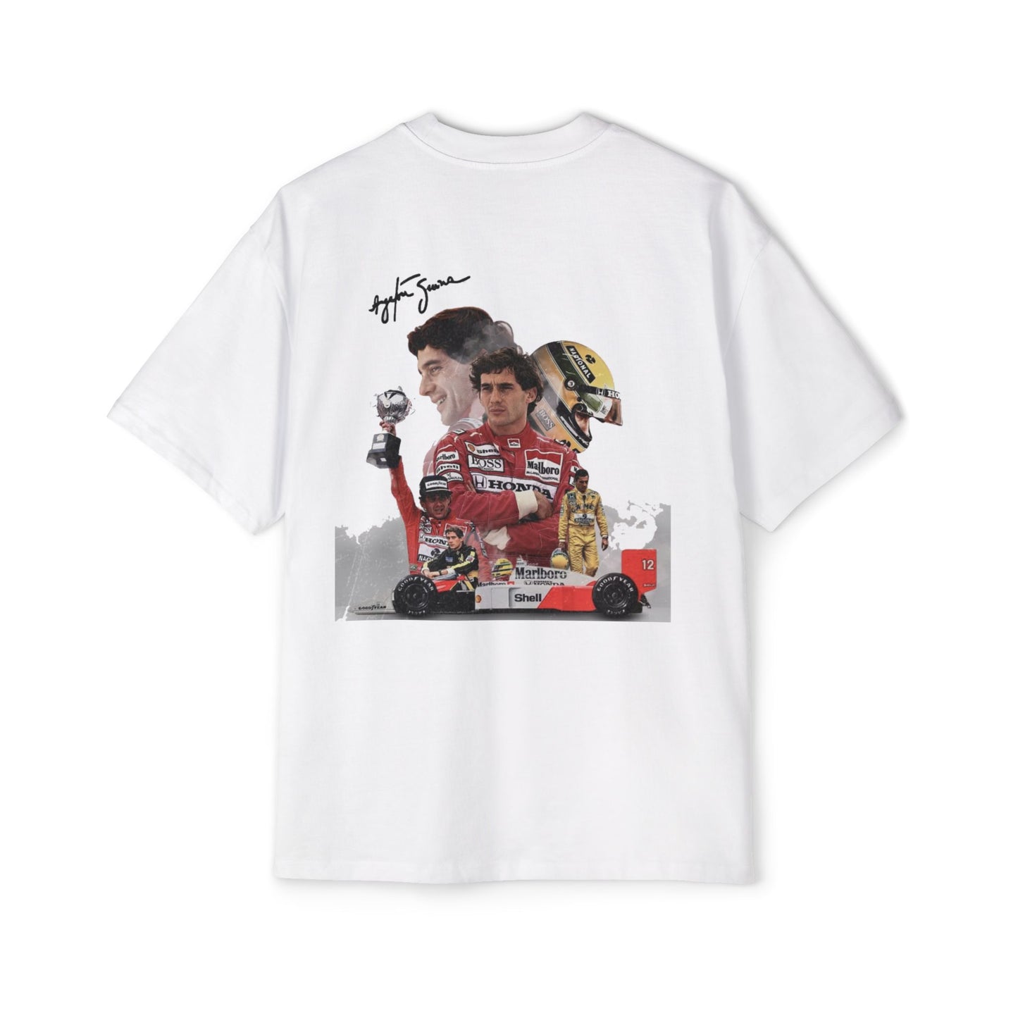 Men's Oversized Racing Tee - Ayrton Senna Tribute