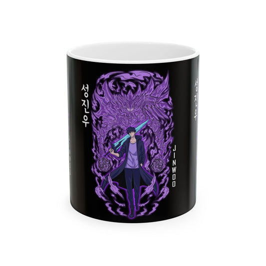 Fantasy-Inspired Ceramic Mug - Jinwoo Design (11oz, 15oz) - Perfect for Anime Lovers!