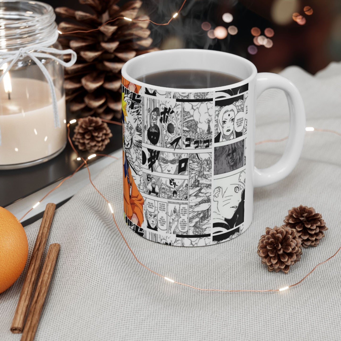 Naruto Manga Comic Ceramic Mug - 11oz & 15oz - Perfect Gift for Anime Lovers