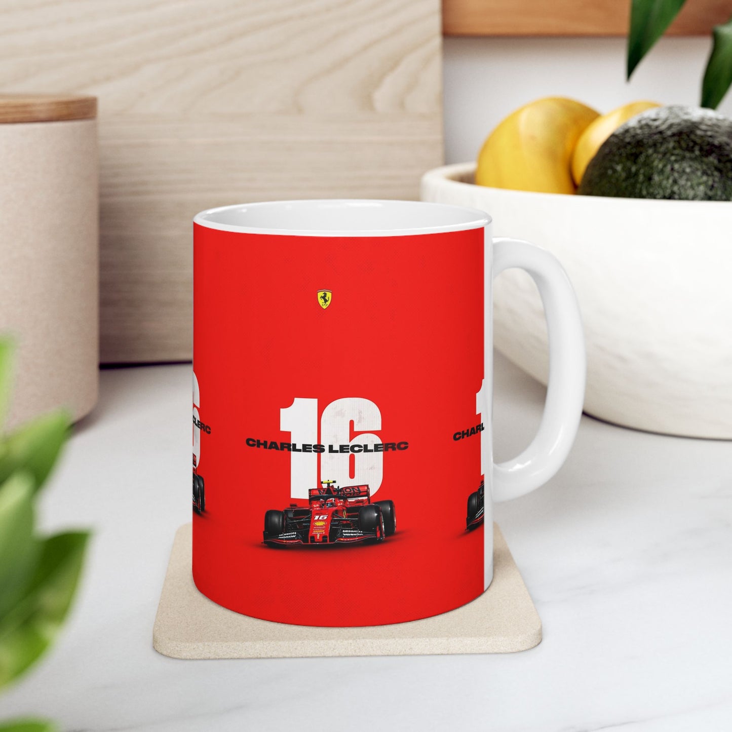 Charles Leclerc Racing Ceramic Mug - 11oz & 15oz