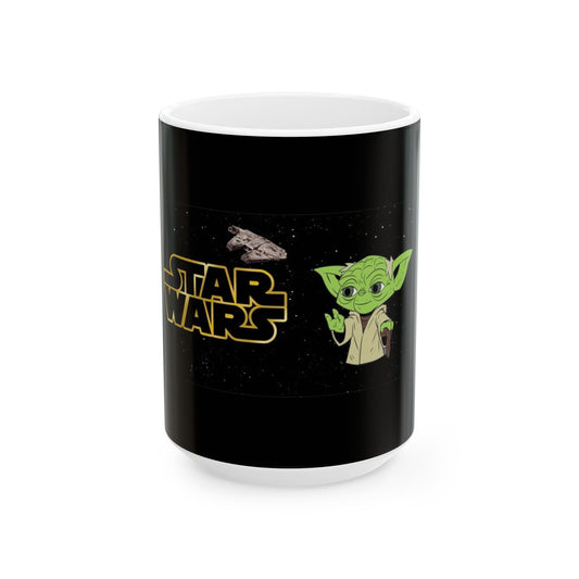 Star Wars Yoda Ceramic Mug - Perfect Gift for Geeks & Fans (11oz, 15oz)