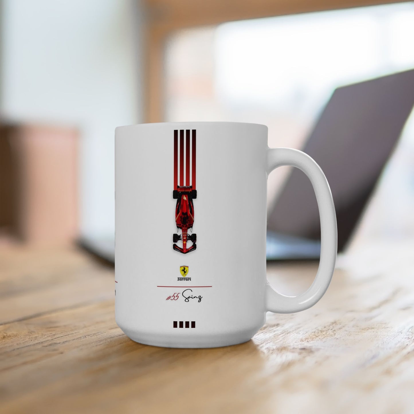 Ferrari Racing Ceramic Mug - 11oz & 15oz - Perfect Gift for Car Enthusiasts