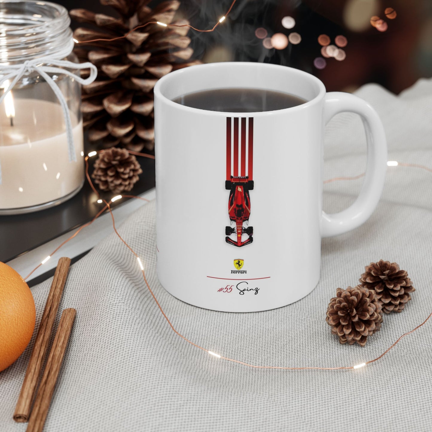 Ferrari Racing Ceramic Mug - 11oz & 15oz - Perfect Gift for Car Enthusiasts