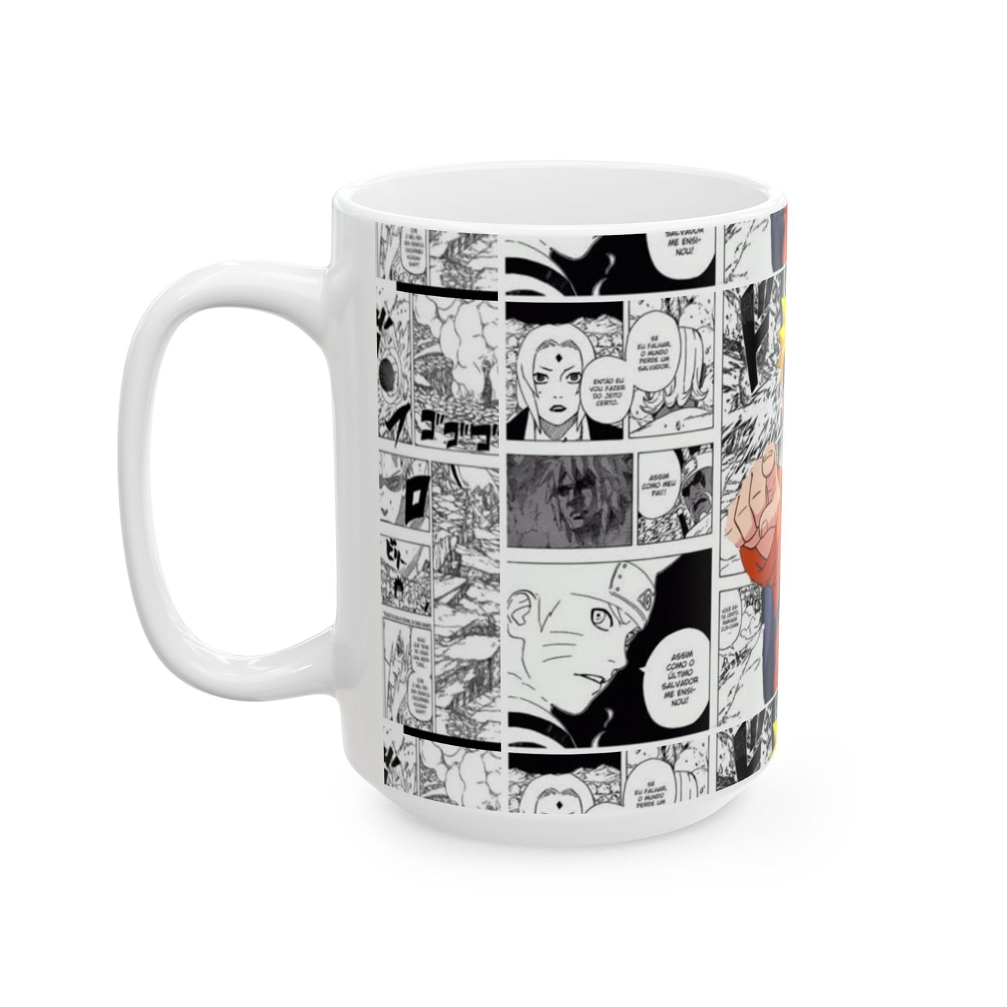Naruto Manga Comic Ceramic Mug - 11oz & 15oz - Perfect Gift for Anime Lovers