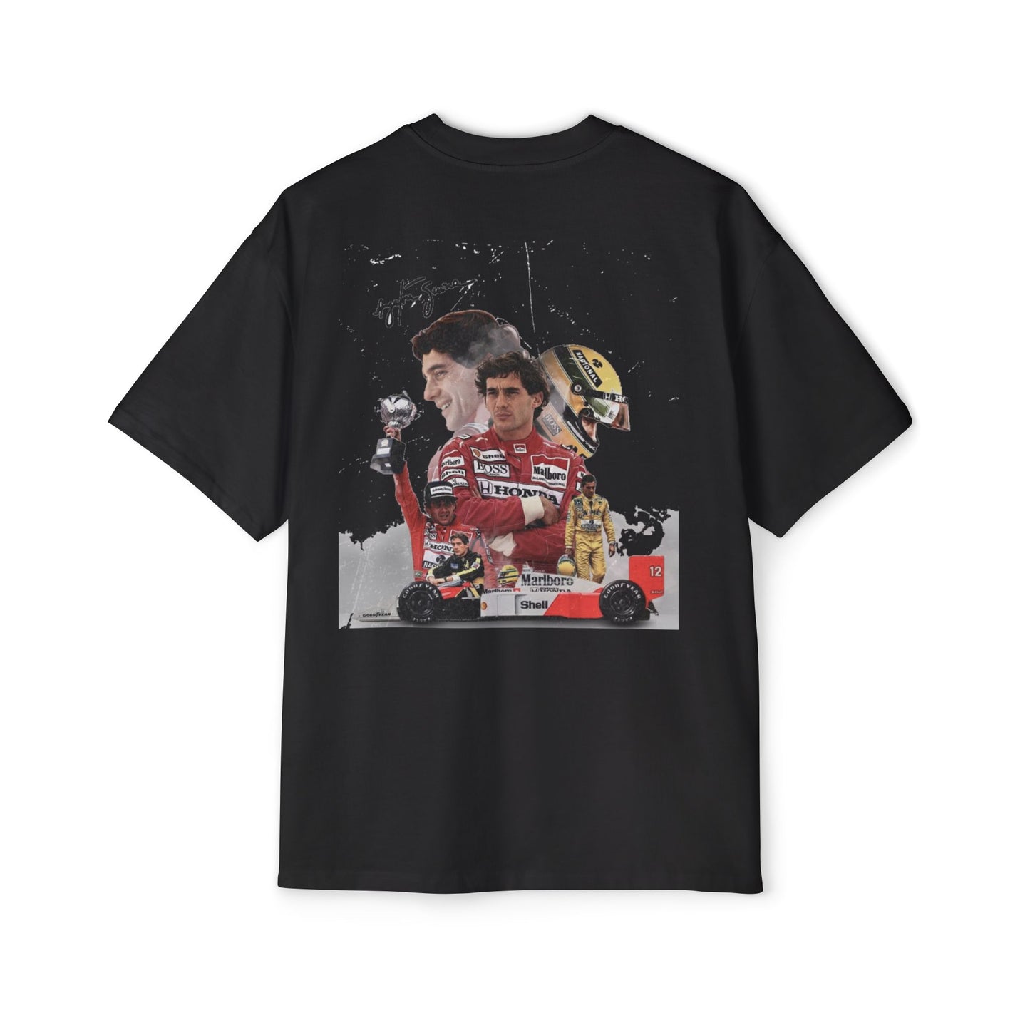 Men's Oversized Racing Tee - Ayrton Senna Tribute
