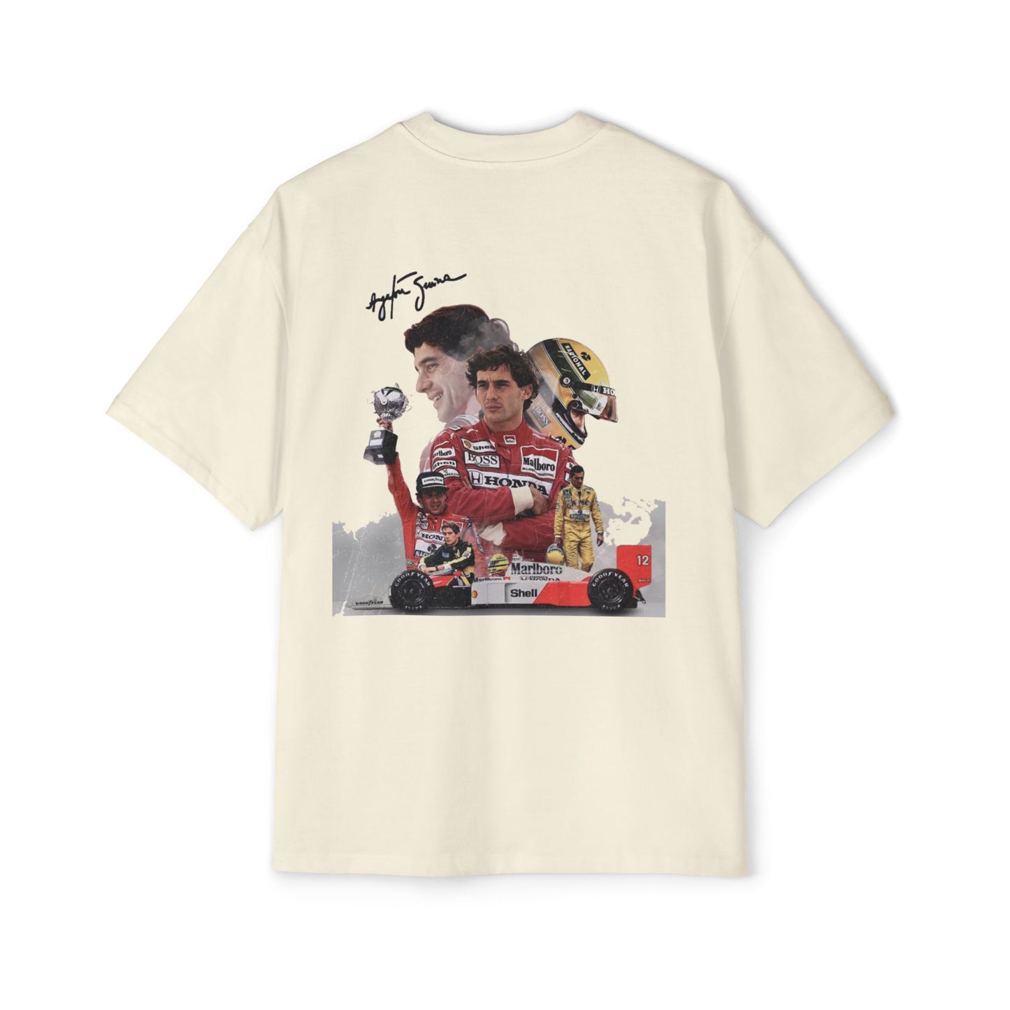 Men's Oversized Racing Tee - Ayrton Senna Tribute