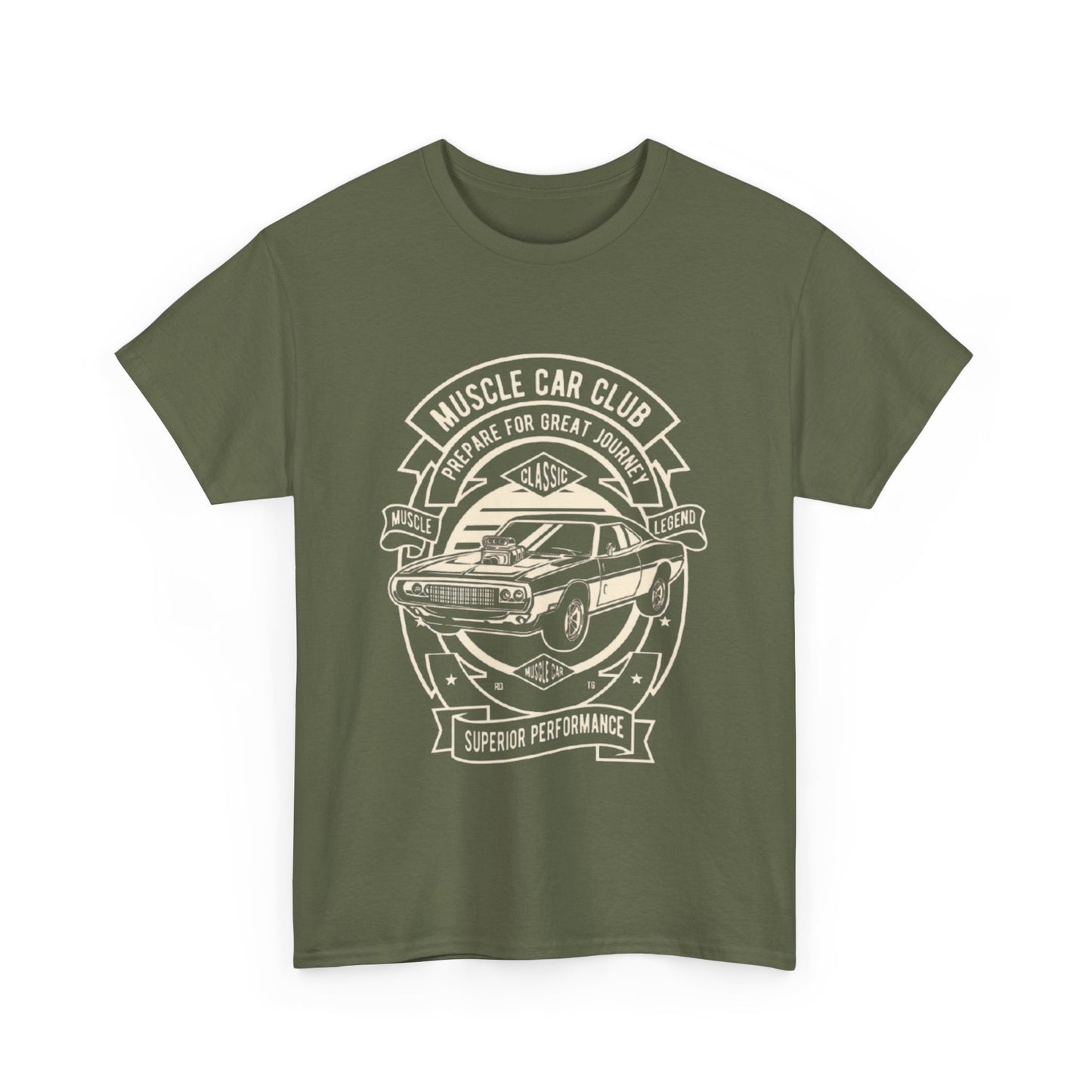 Muscle Car Club Unisex Heavy Cotton Tee - Perfect Gift for Car Enthusiasts